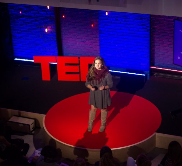 Olivia Chapman speaks at TED-Ed Weekend - December 3-4, 2016, TED HQ, New York, NY. Photo: Esiwahomi Ozemebhoya/TED